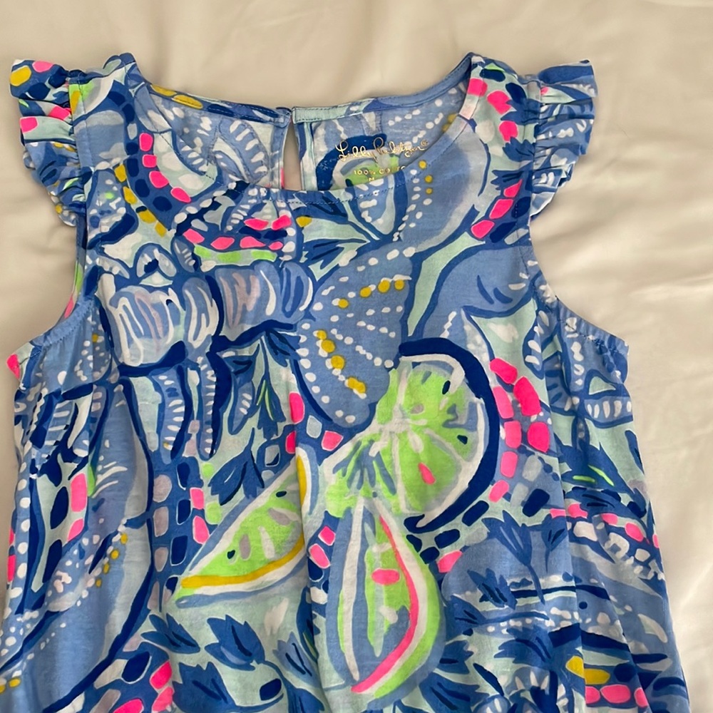 Little girls Lilly Pulitzer shorts romper. Excellent condition